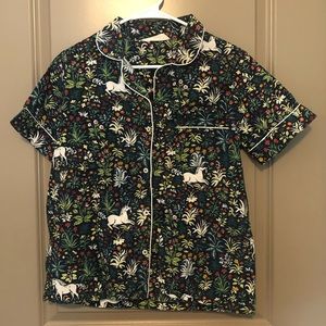 Printfresh Unicorn Garden Pajama Top (Small)